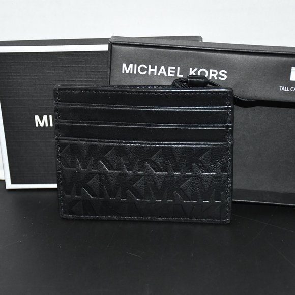Michael Kors Tall Card Case in Black #39UOLHDD2U NWT - Picture 2 of 4